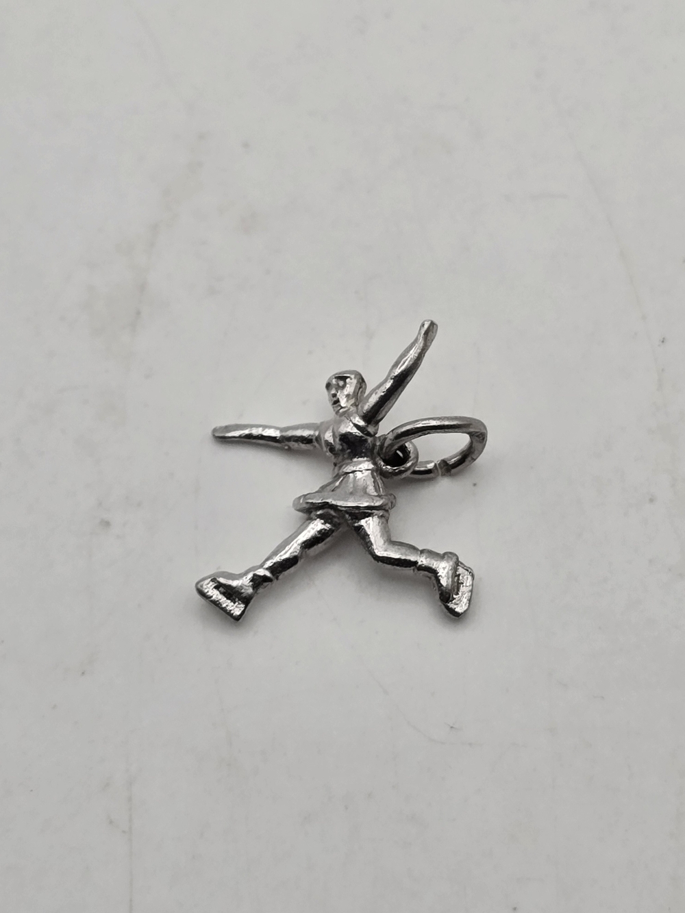 Sterling Silver Ice Skating Charm